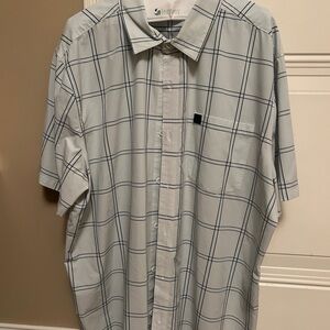 Men's Gray Plaid Harley Davidson Button Down  Shirt